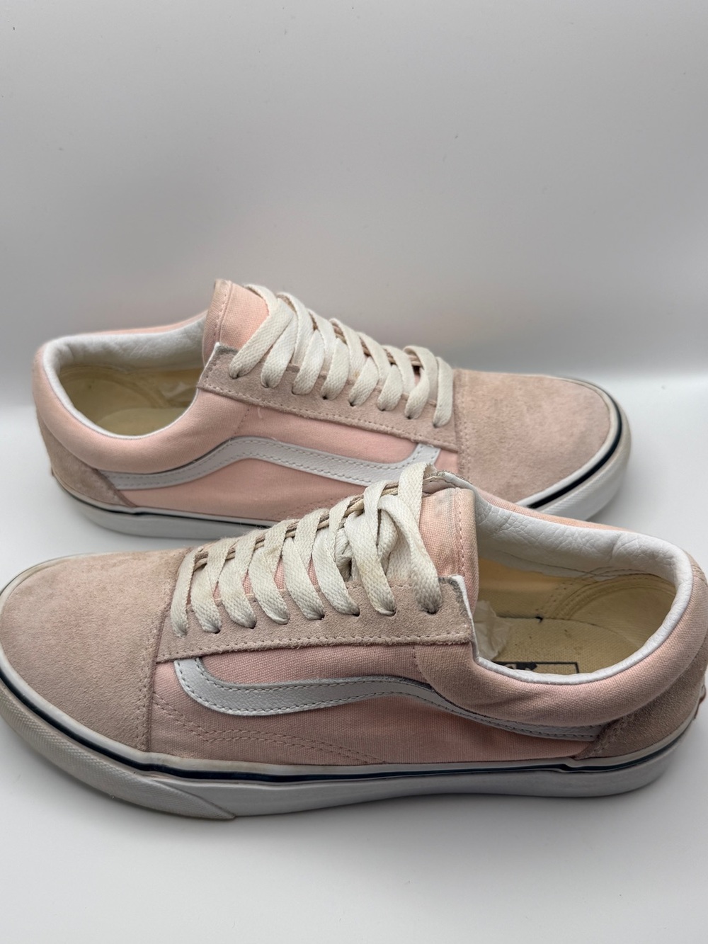 Vans Old Skool Blush Pink Suede Canvas Sneakers Women’s 8.5 / Men’s 7